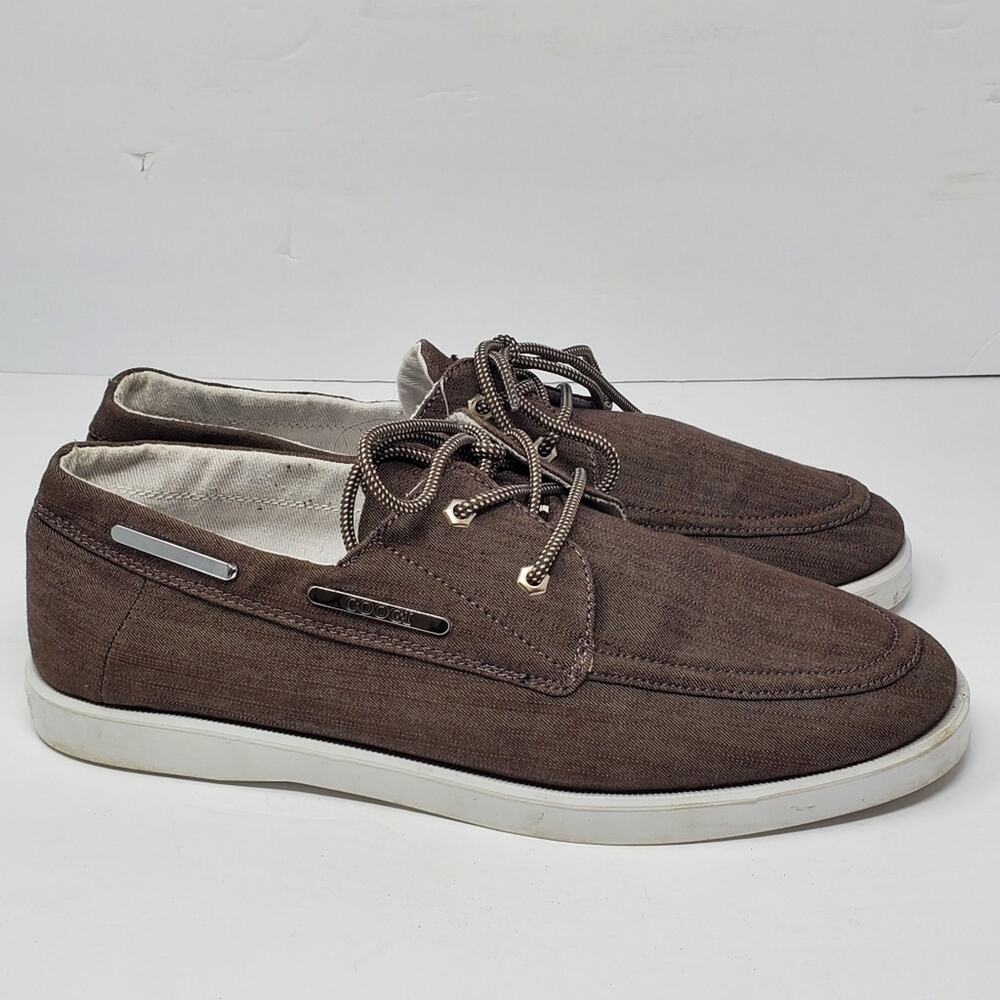 Coogi Men's Brown Lace up casual Loafers Size 12 Great Condition